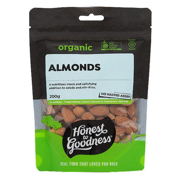 Honest To Goodness Organic Almonds 200g